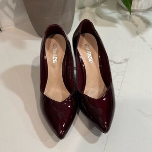 Andrea Elegant Burgundy Heels